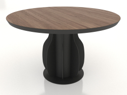 Table à manger Ø 1200 mm (noyer clair)
