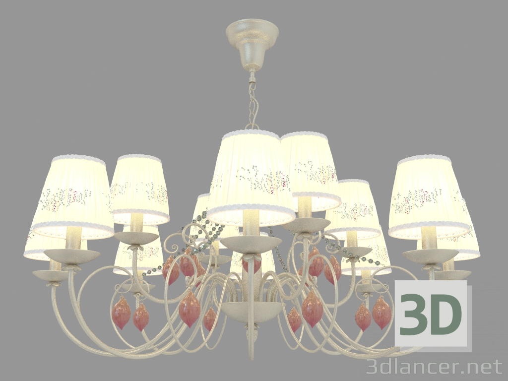 3D modeli Askıya alınmış avize Adriana (3922 12) - önizleme