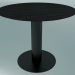 modèle 3D Table à manger In Between (SK11, Ø90cm, H 73cm, Noir mat, Chêne teinté noir) - preview