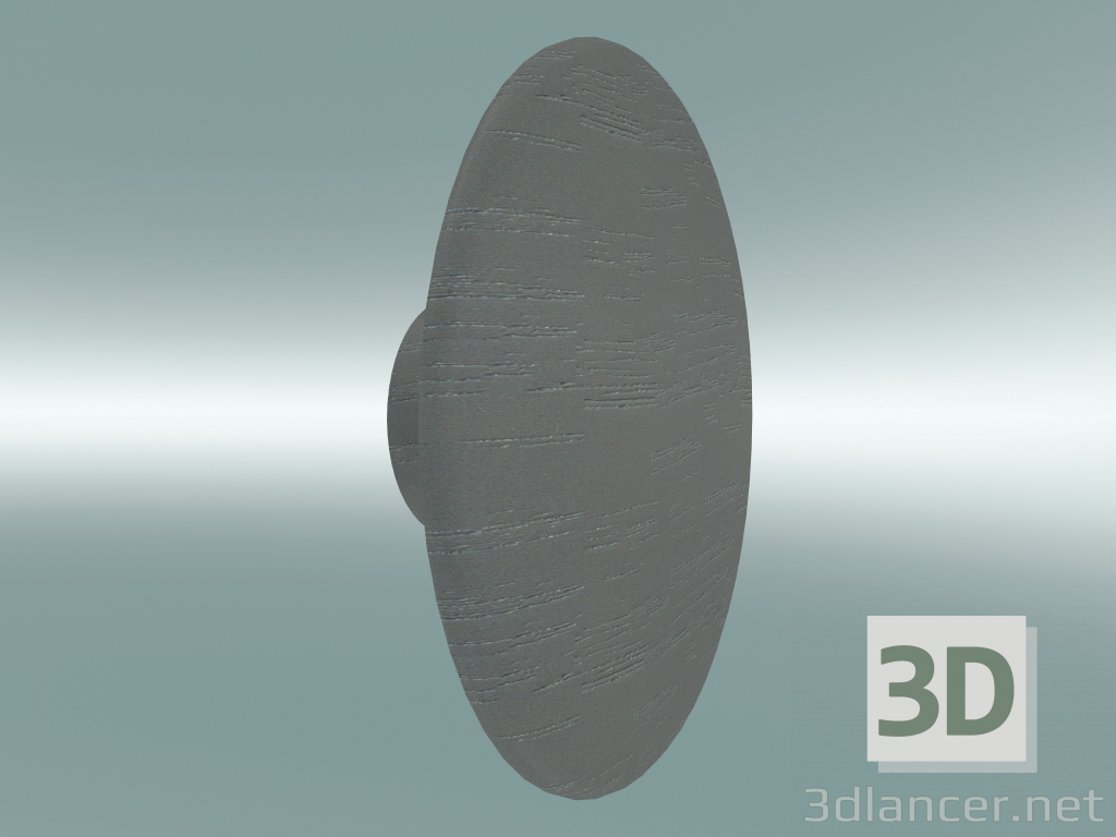 3D Modell Kleiderhaken Dots Wood (Ø17 cm, Taupe) - Vorschau