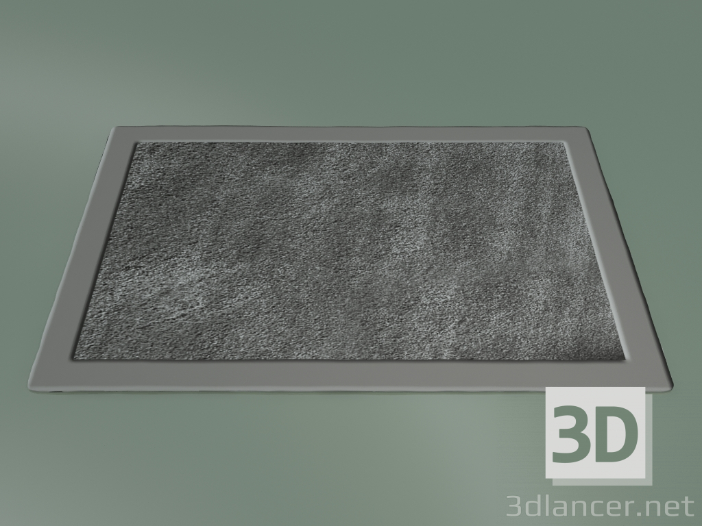 3D modeli Halı Gündoğumu Çerçevesi (S93, Çelik Gri) - önizleme