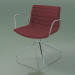 3d model Chair 0209 (swivel, with armrests, chrome, with fabric upholstery) - preview