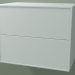 3d model Double drawer (8AUBCA01, Glacier White C01, HPL P01, L 60, P 36, H 48 cm) - preview