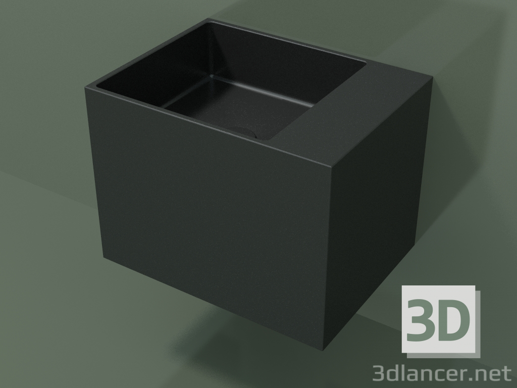 modèle 3D Lavabo suspendu (02UN22102, Deep Nocturne C38, L 48, P 36, H 36 cm) - preview