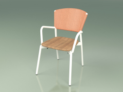 Chaise 021 (Métal Lait, Orange)