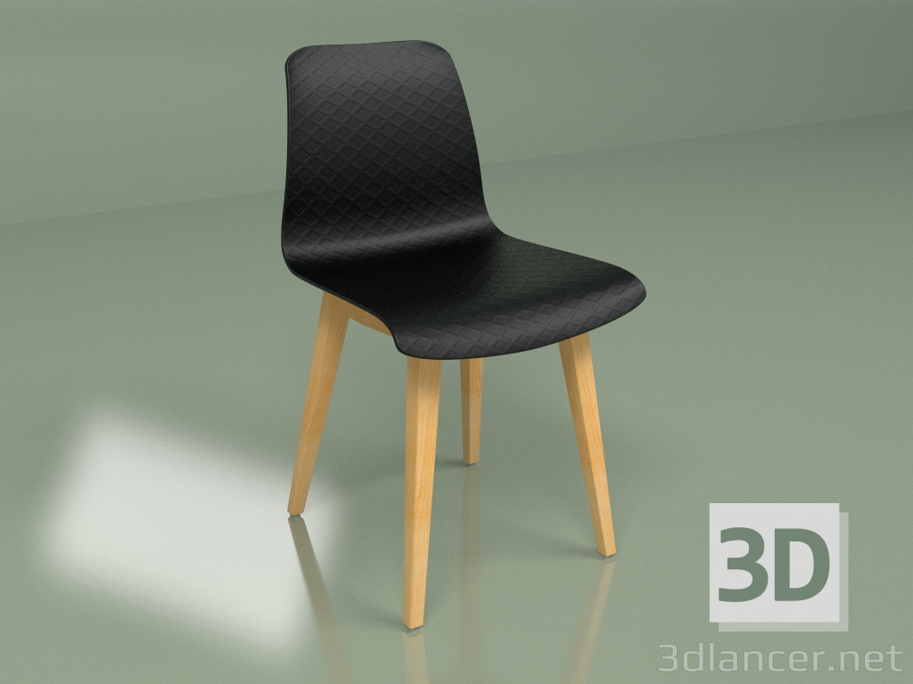 Modelo 3d Cadeira Thelma (preta) - preview