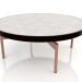 modèle 3D Table basse ronde Ø90x36 (Noir, DEKTON Kreta) - preview