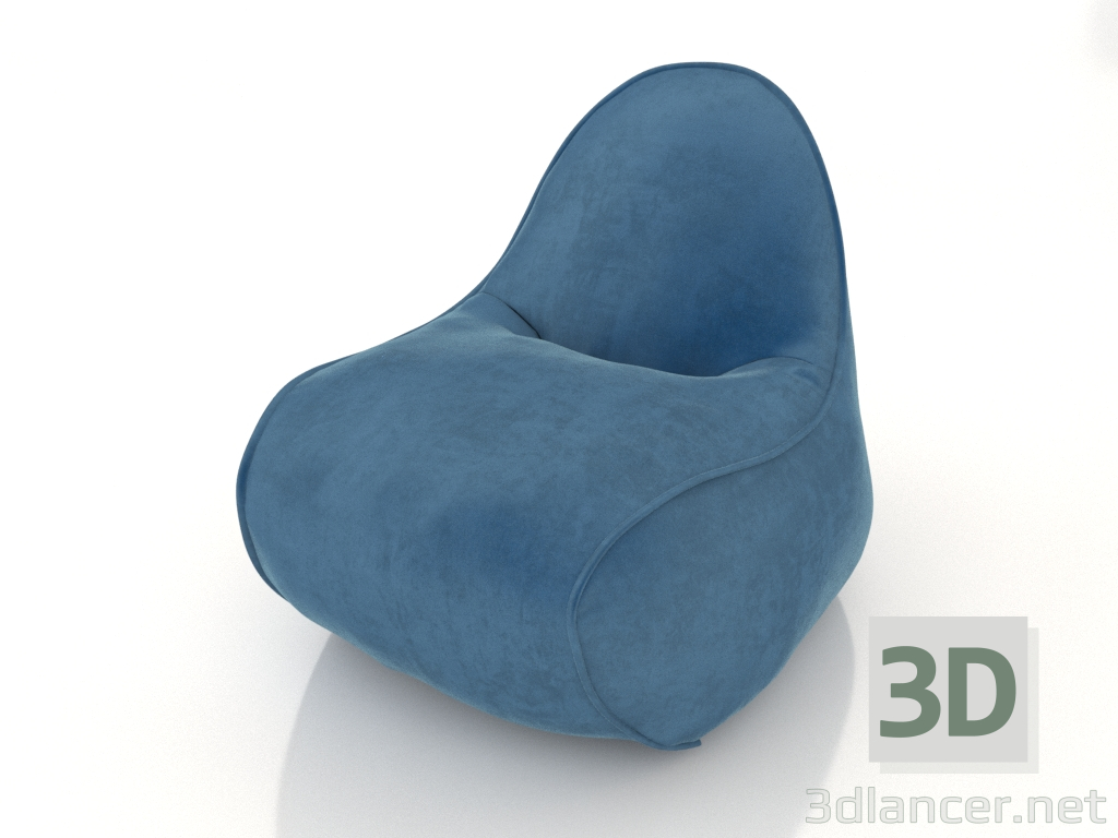 modèle 3D Pouf Lagom (tissu 2) - preview
