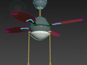 Ceiling fan with light fitting