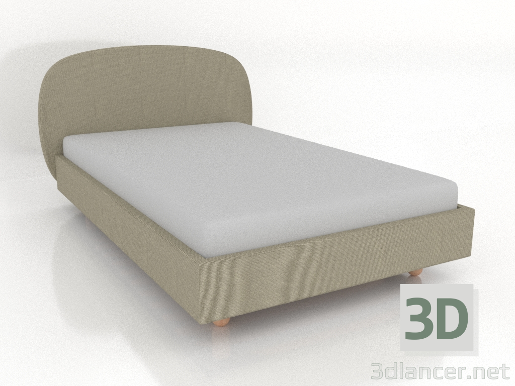 3d model Cama YAL 1300x2100 mm - vista previa 3d model Cama YAL 1300x2100 mm - vista previa