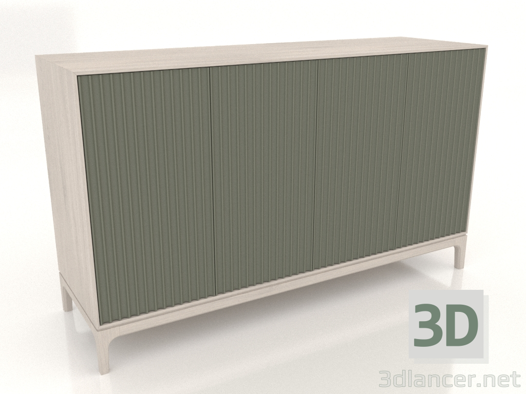 3D modeli TV sehpası FARGO frezelenmiş cepheli 1600x500x950 mm (zeytin, ağartılmış meşe, seçenek 2) - önizleme 3D modeli TV sehpası FARGO frezelenmiş cepheli 1600x500x950 mm (zeytin, ağartılmış meşe, seçenek 2) - önizleme