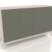 3D modeli TV sehpası FARGO frezelenmiş cepheli 1600x500x950 mm (zeytin, ağartılmış meşe, seçenek 2) - önizleme