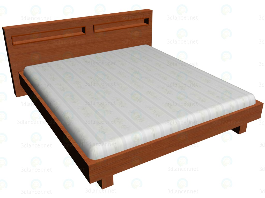 Modelo 3d Cama de 180 x 200 - preview