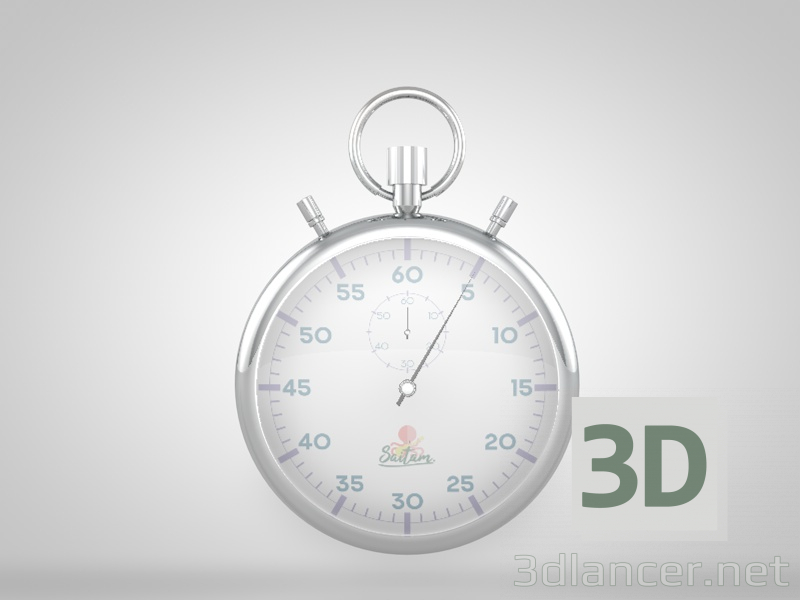3 डी मॉडल जेब घड़ी - पूर्वावलोकन