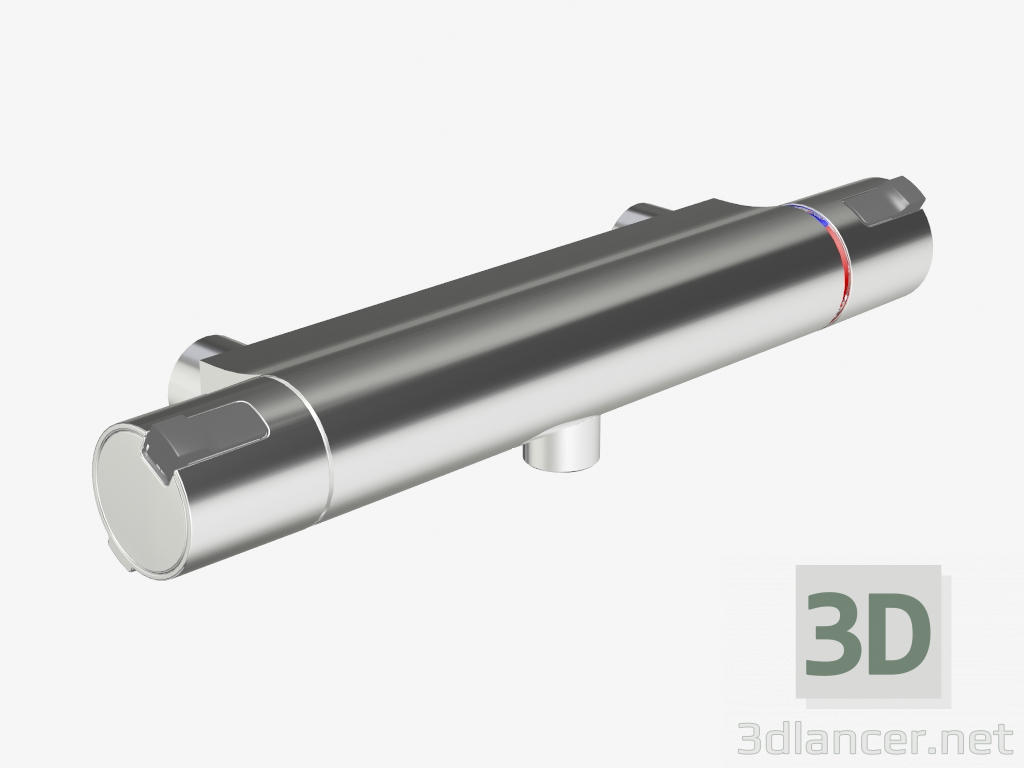 modello 3D Miscelatore doccia Cera T4 attacco doccia basso - anteprima