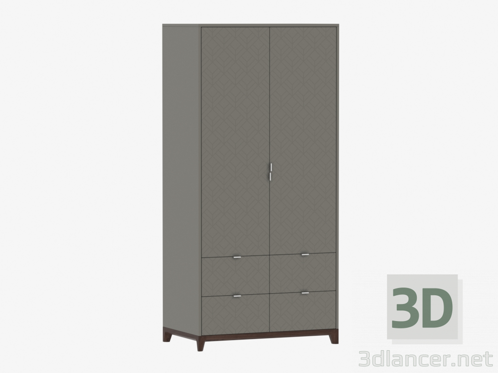3d model Wardrobe CASE №4 - 1000 with drawers (IDC0181051127) - preview