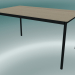 3d model Rectangular table Base 140x80 cm (Oak, Black) - preview
