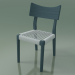 3D Modell Stuhl (21, weiß gewebt, lackiert Air Force Blue) - Vorschau