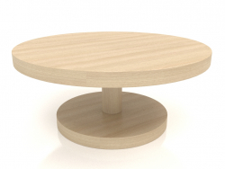 कॉफी टेबल जेटी 022 (डी = 800x350, लकड़ी सफेद)