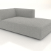 3d model Chaise longue (XL) 83x175 with an armrest on the right - preview