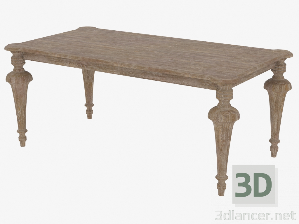 3 डी मॉडल डाइनिंग टेबल छोटे पुराने मिल्टन टेबल (8831.0007.S) - पूर्वावलोकन