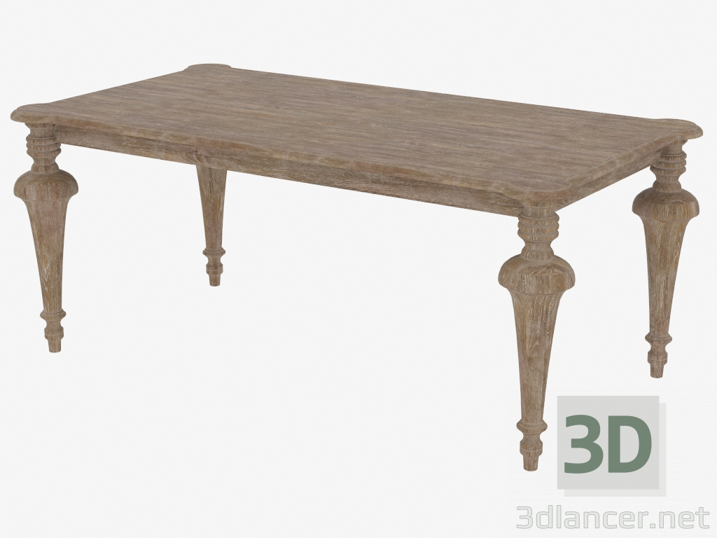 3d model pequeña mesa de comedor VIEJO MILTON TABLA (8831.0007.S) - vista previa