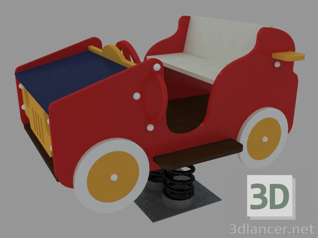 3d модель Качалка детской игровой площадки Кабриолет (6113) – превью