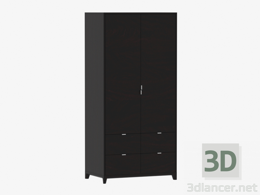 3D Modell Kleiderschrank CASE № 4 - 1000 mit Schubladen (IDC018003000) - Vorschau