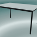 modèle 3D Base de table rectangulaire 140x80 cm (Blanc, Noir) - preview