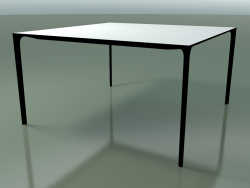 Table carrée 0807 (H 74 - 137x137 cm, stratifié Fenix F01, V39)