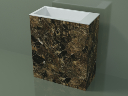 Freestanding washbasin (03R146103, Emperador M06, L 72, P 36, H 85 cm)