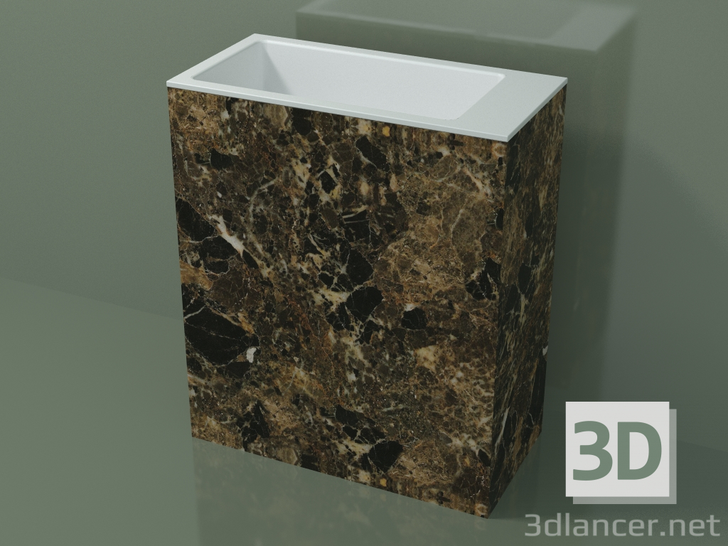 3D modeli Ayaklı lavabo (03R146103, Emperador M06, L 72, P 36, H 85 cm) - önizleme