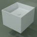 3D modeli Duvara monte lavabo (02UN22301, Glacier White C01, L 48, P 50, H 36 cm) - önizleme