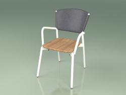 कुर्सी 021 (धातु दूध, ग्रे)