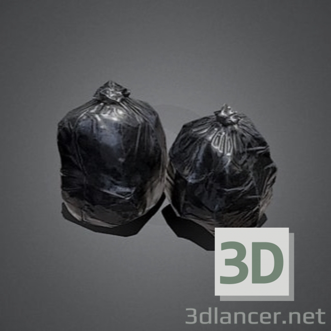 3d model Bolsas de basura - vista previa