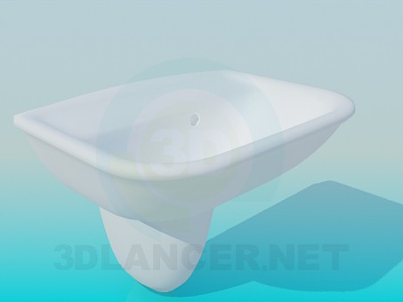 modelo 3D Lavabo de colgar - escuchar modelo 3D Lavabo de colgar - escuchar