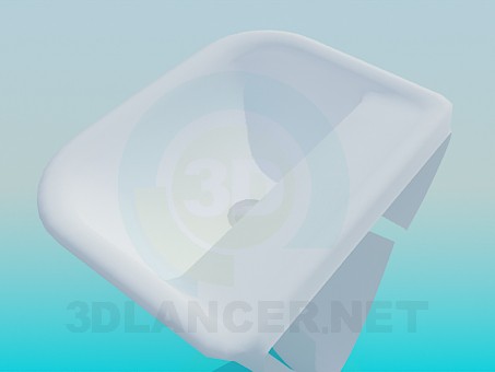 modelo 3D Lavabo de colgar - escuchar modelo 3D Lavabo de colgar - escuchar