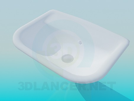 modelo 3D Lavabo de colgar - escuchar modelo 3D Lavabo de colgar - escuchar