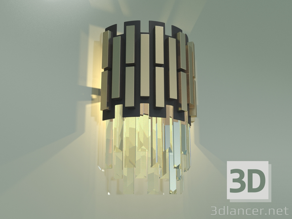 3d model Wall lamp Deseo 337-2 (gold-black) - preview