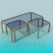 3d model Set of light tables - preview