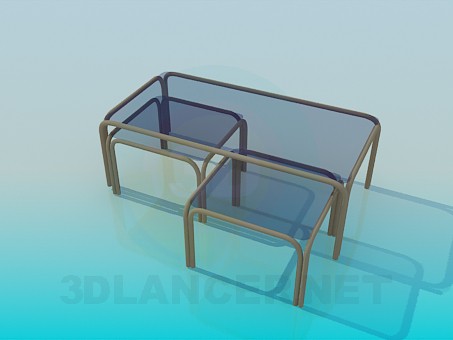 modelo 3D Conjunto de mesas de luz - escuchar modelo 3D Conjunto de mesas de luz - escuchar