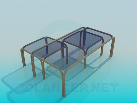 modelo 3D Conjunto de mesas de luz - escuchar modelo 3D Conjunto de mesas de luz - escuchar