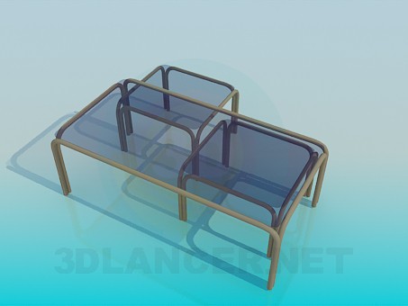 modelo 3D Conjunto de mesas de luz - escuchar modelo 3D Conjunto de mesas de luz - escuchar