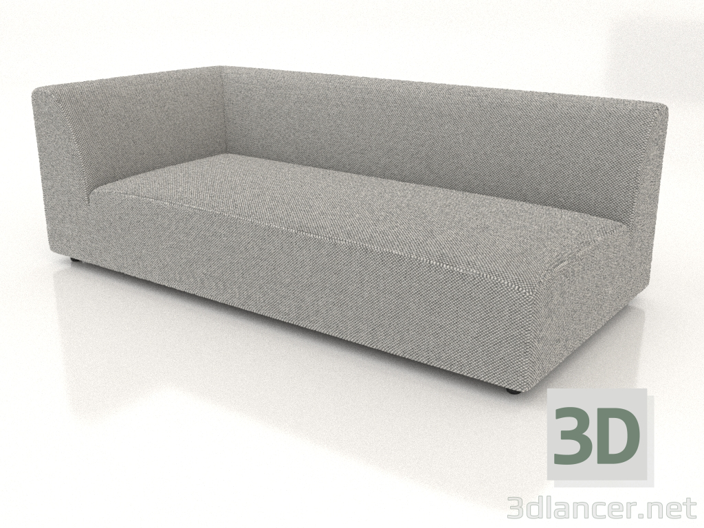 modello 3D Modulo divano angolare (XL) 193 allungato a sinistra - anteprima