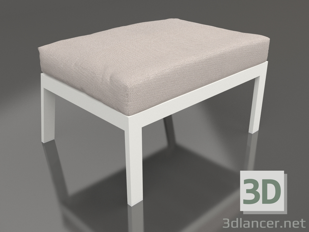modello 3D Pouf per sedia (Grigio agata) - anteprima