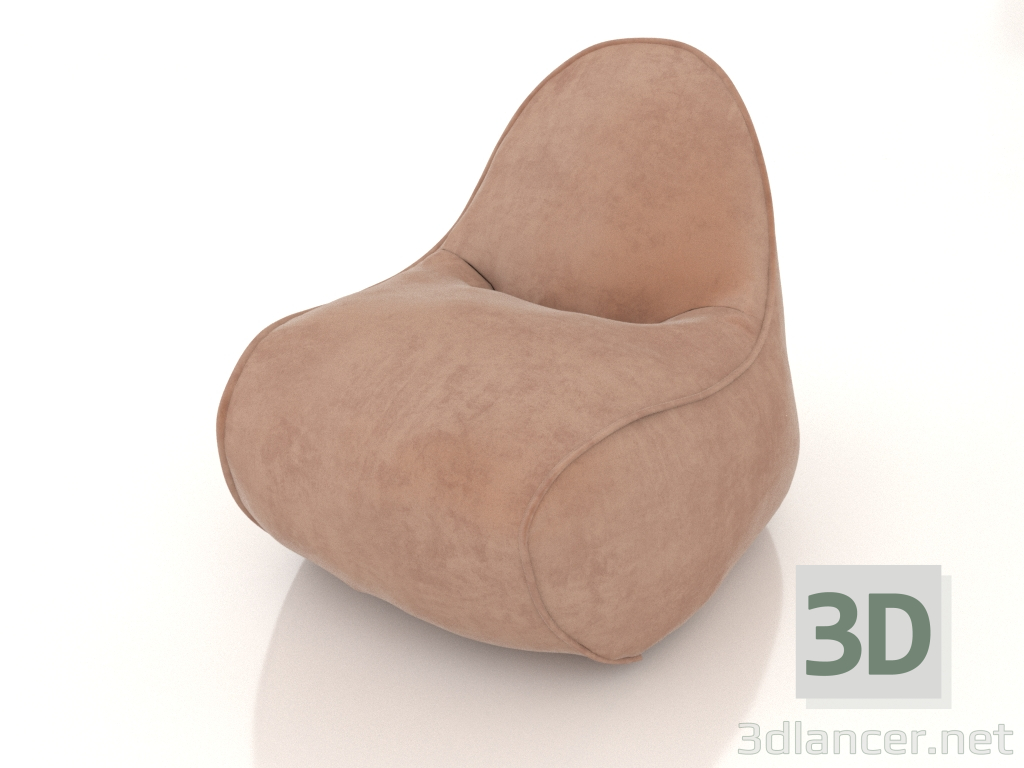 3D modeli Puf Lagom (kumaş 4) - önizleme