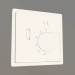 3d model Thermostat for underfloor heating (white, DA14903) R98 - preview