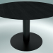 modèle 3D Table à manger In Between (SK12, Ø120cm, H 73cm, Noir mat, Chêne teinté noir) - preview