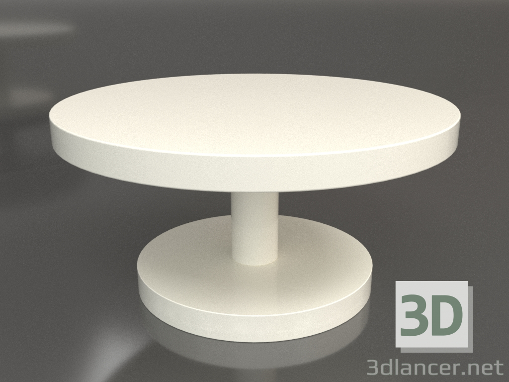 3 डी मॉडल कॉफी टेबल जेटी 022 (डी = 700x350, सफेद प्लास्टिक रंग) - पूर्वावलोकन