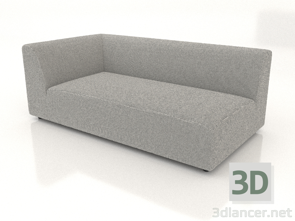 3D modeli Köşe kanepe modülü (XL) 173 sola uzatılmış - önizleme